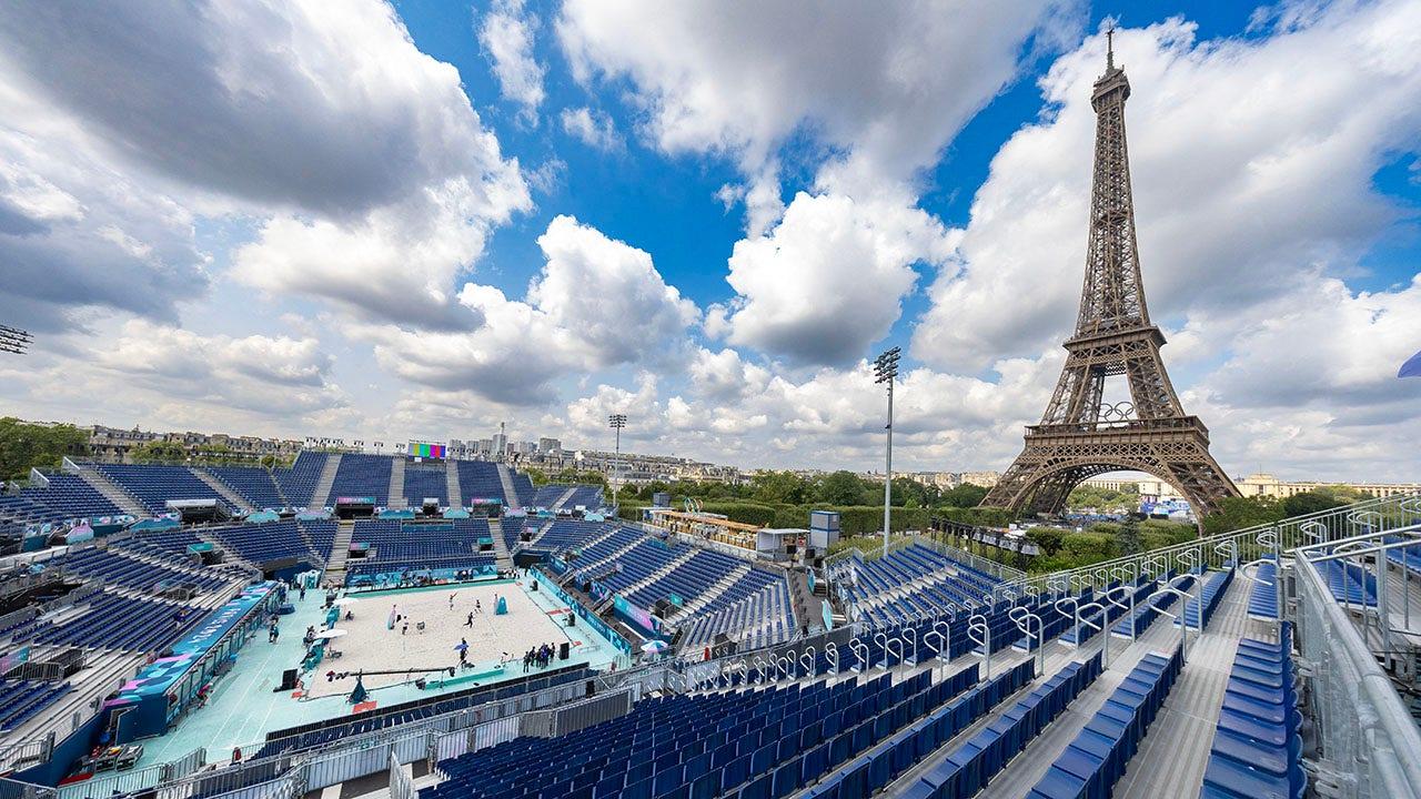 Eiffel Tower Hosts Beach Volleyball at Paris Olympics