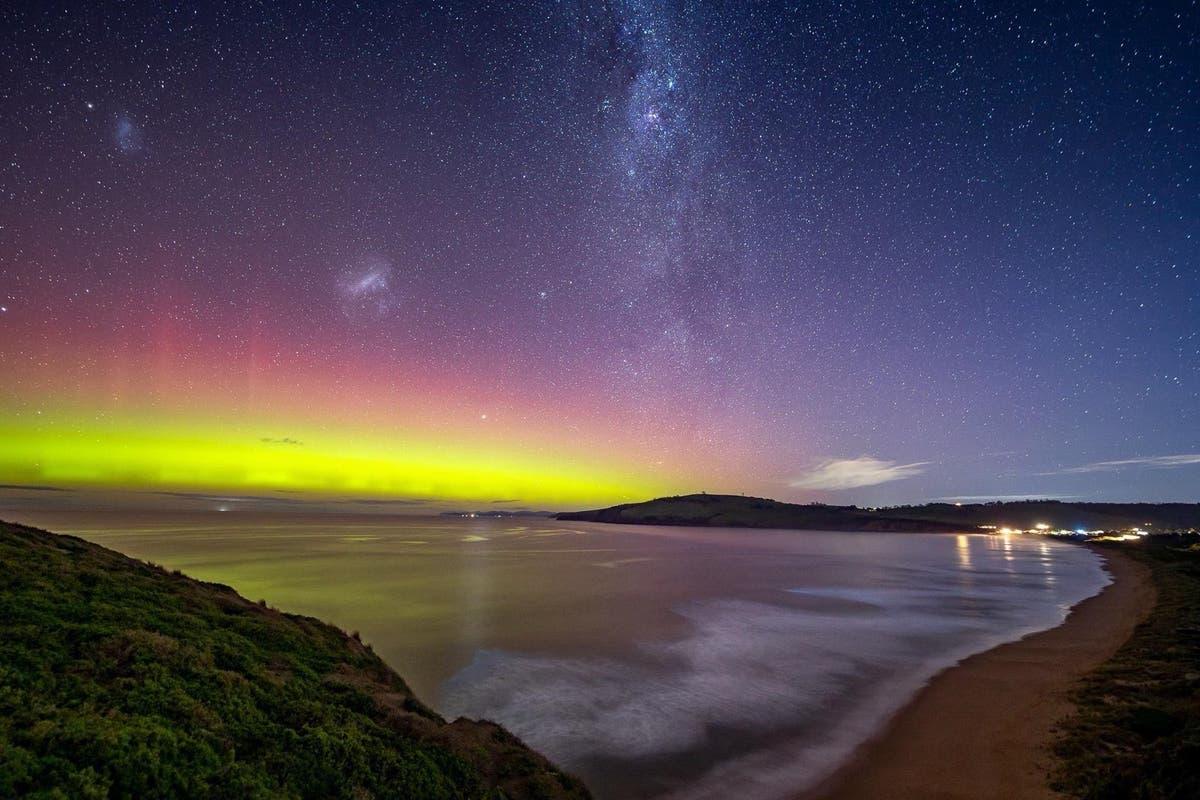 Southern lights in Australia