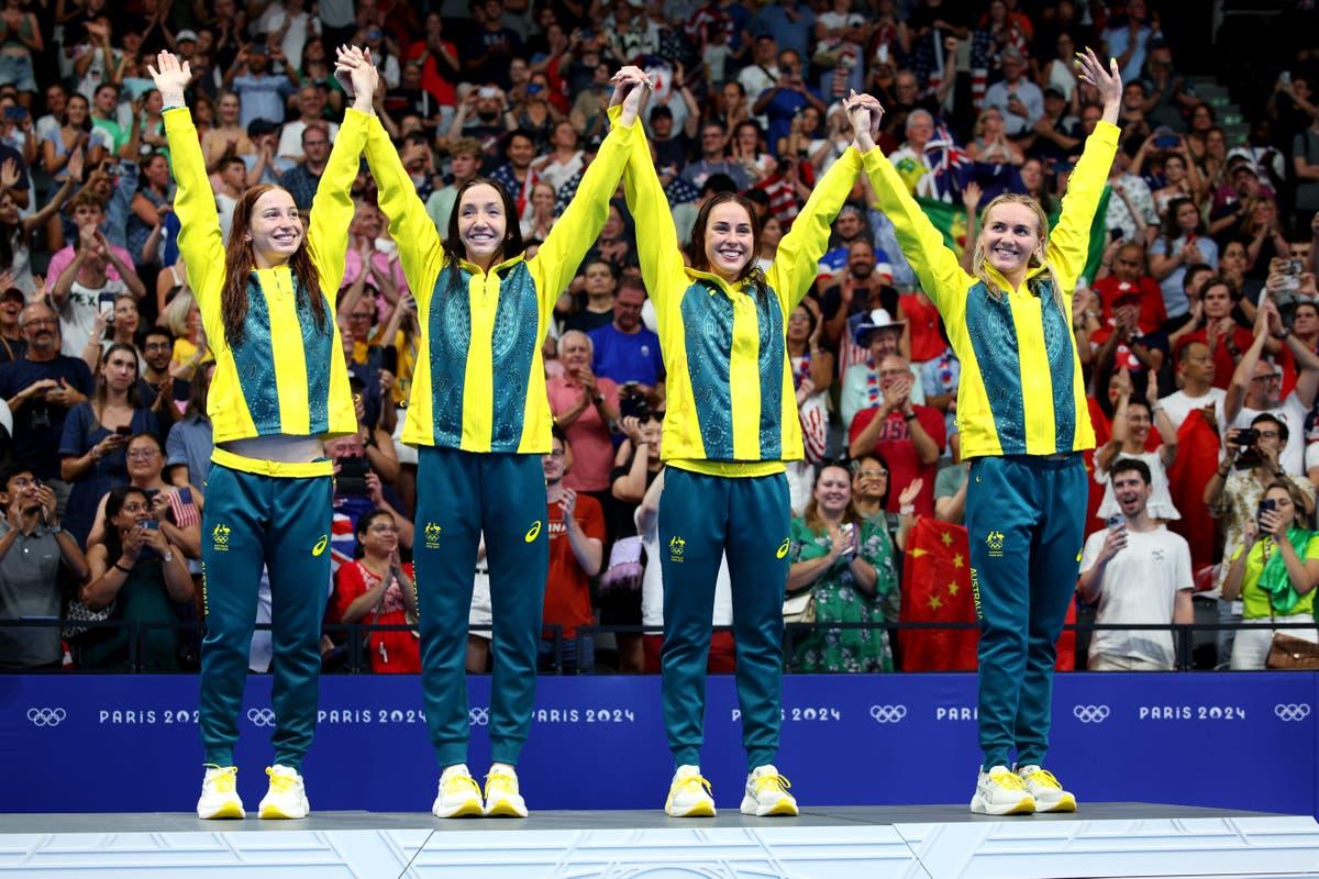 Australia in Olympic swimming pool