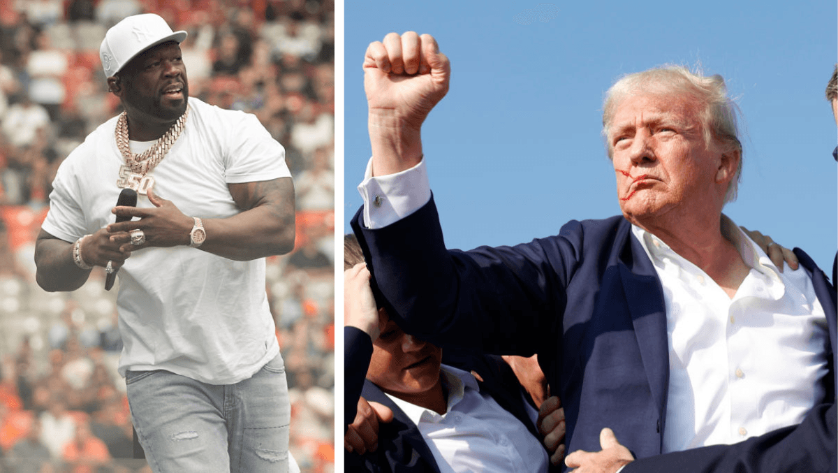 Rapper 50 Cent Reacts to Trump Shooting