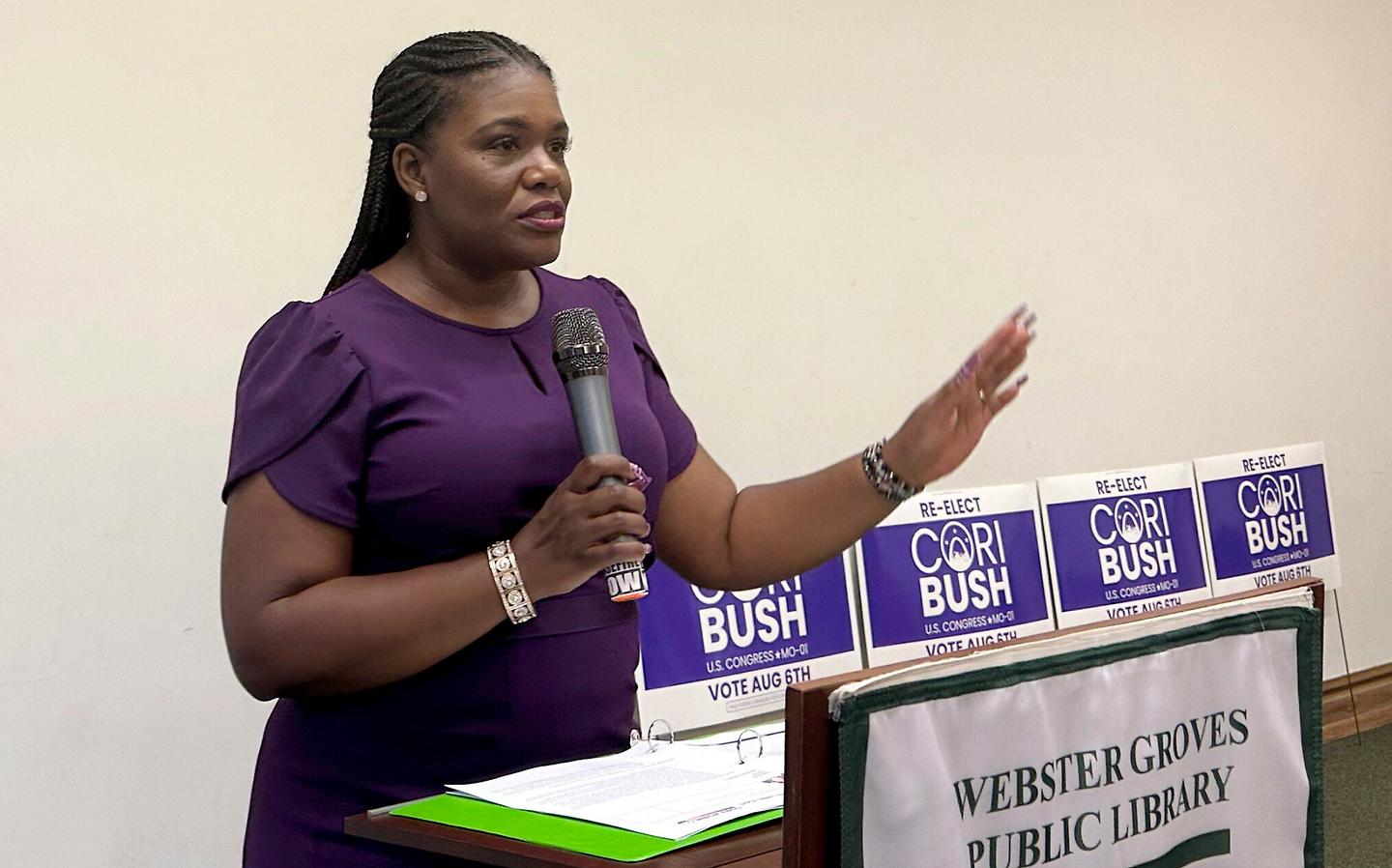 Cori Bush in Israeli primary