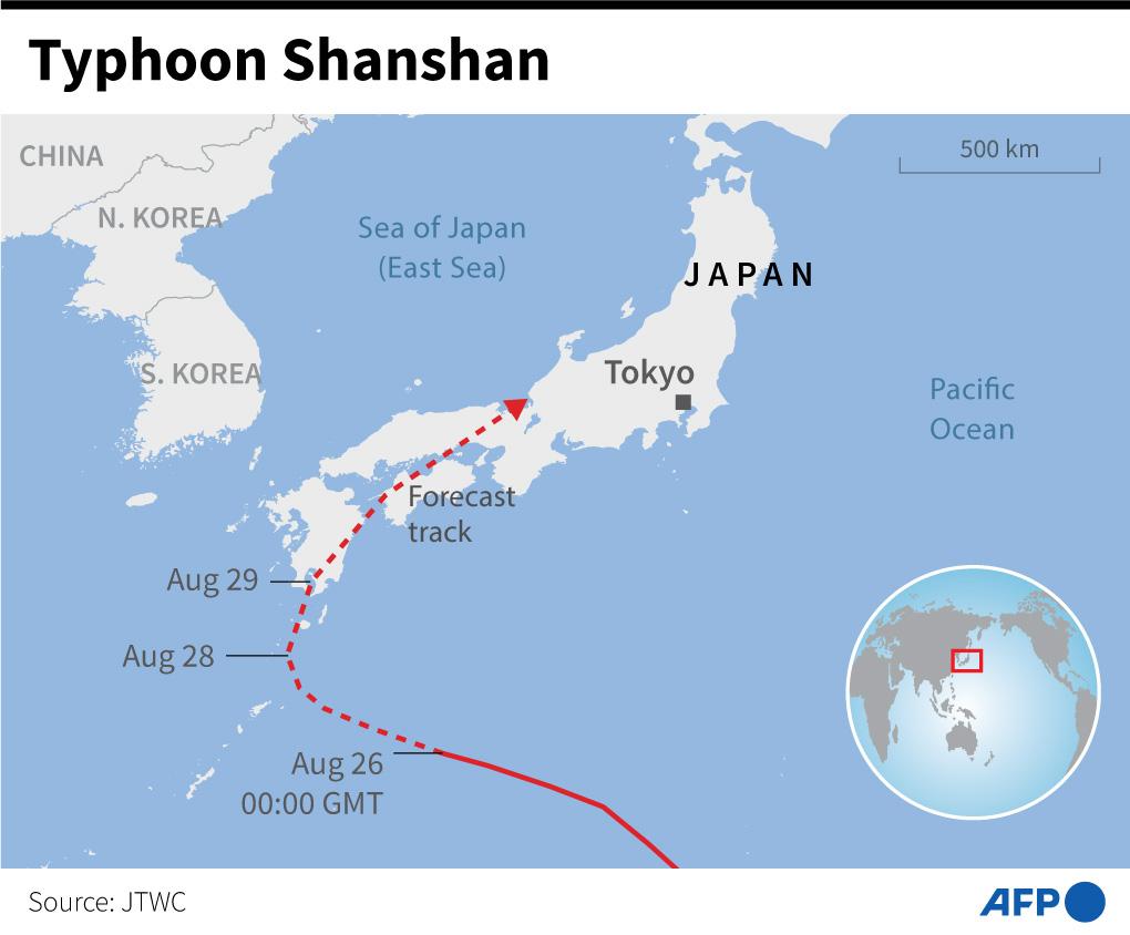 Typhoon Shanshan Causes Severe Disruptions in Japan