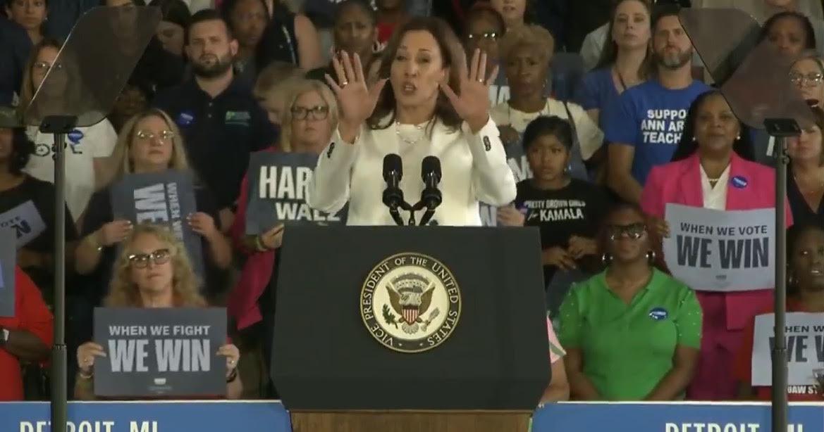 Harris and Walz Campaign in Detroit