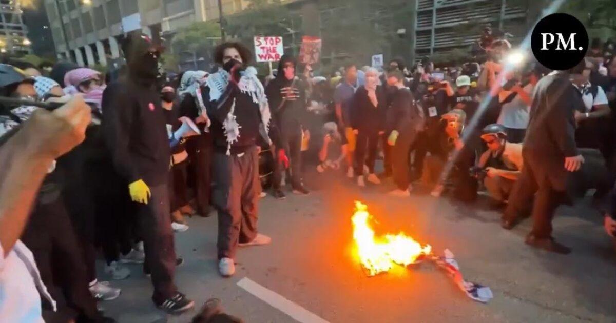 Pro-Palestinian Protests Escalate Outside DNC